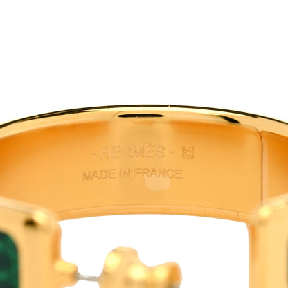 Hermes Lizard Olympe Earrings Vert Moyen 4 of 5
