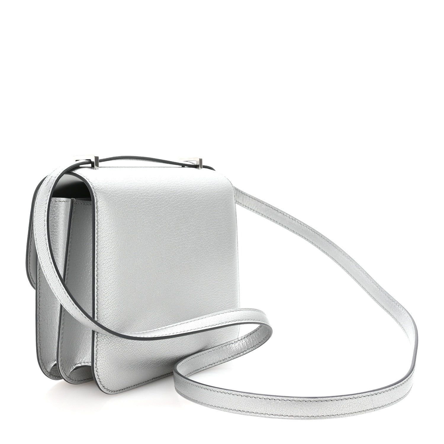 Hermès Constance 18 Shoulder Bag Metallic Chevre Chamkilight