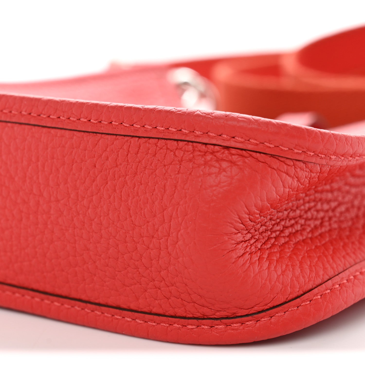 Hermes Taurillon Clemence Amazone Evelyne TPM Rouge Pivoine 10 of 11