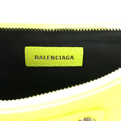 Balenciaga Agneau Arena Le Cagole Shoulder Bag XS Fluo Yellow 6 of 10