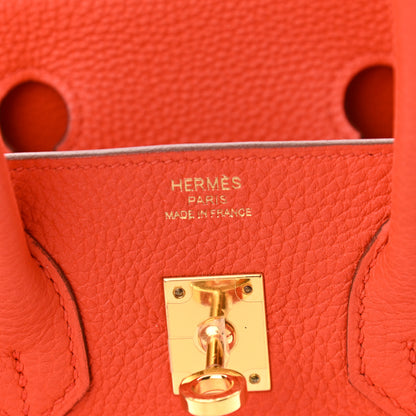 Hermes Togo Birkin 25 Capucine 6 of 11
