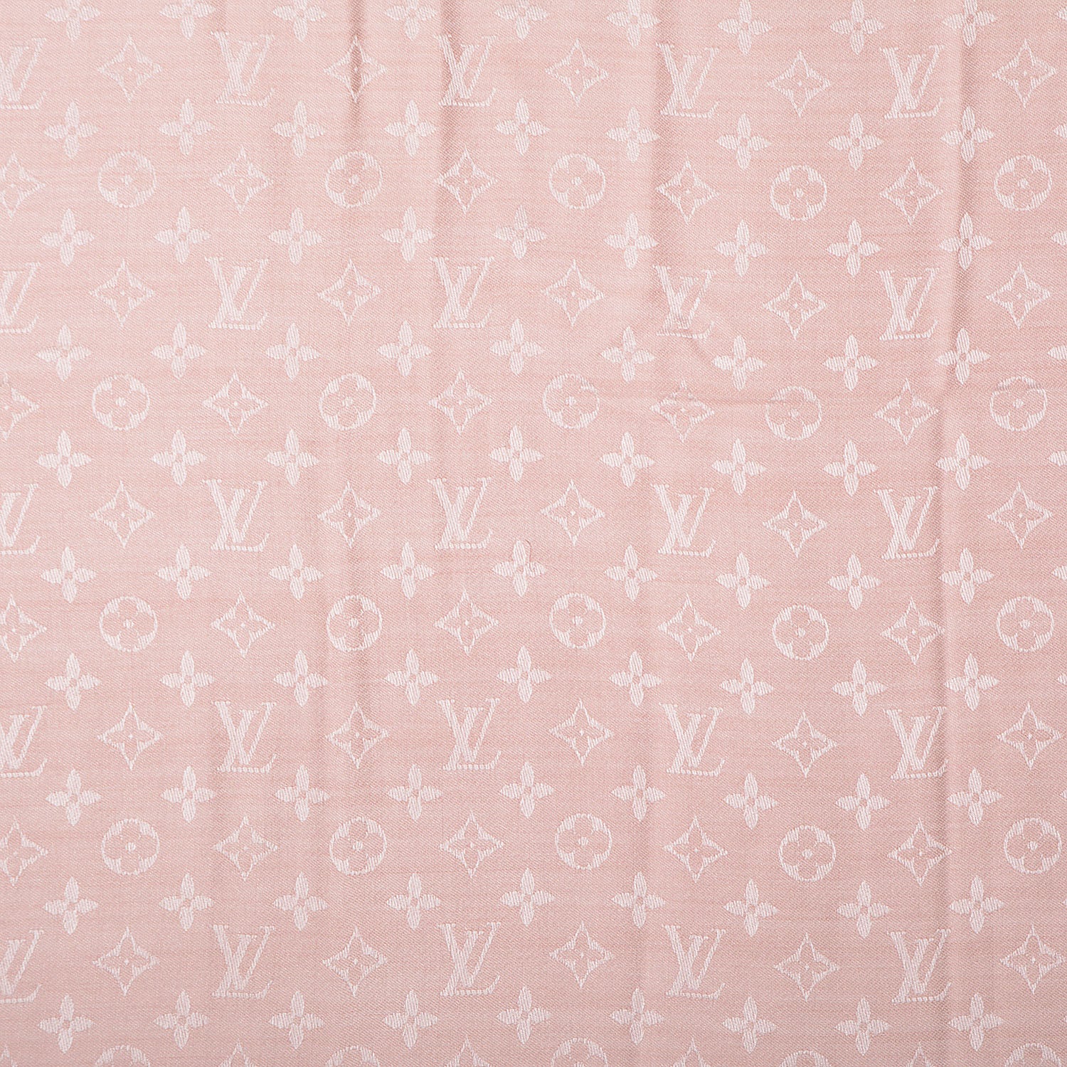 Louis Vuitton Wool Silk Monogram Shawl Natural 5 of 5