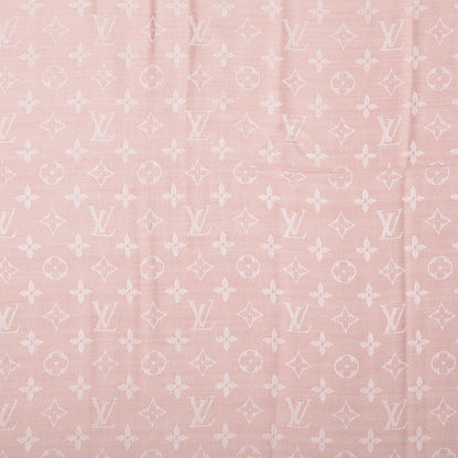 Louis Vuitton Wool Silk Monogram Shawl Natural 5 of 5