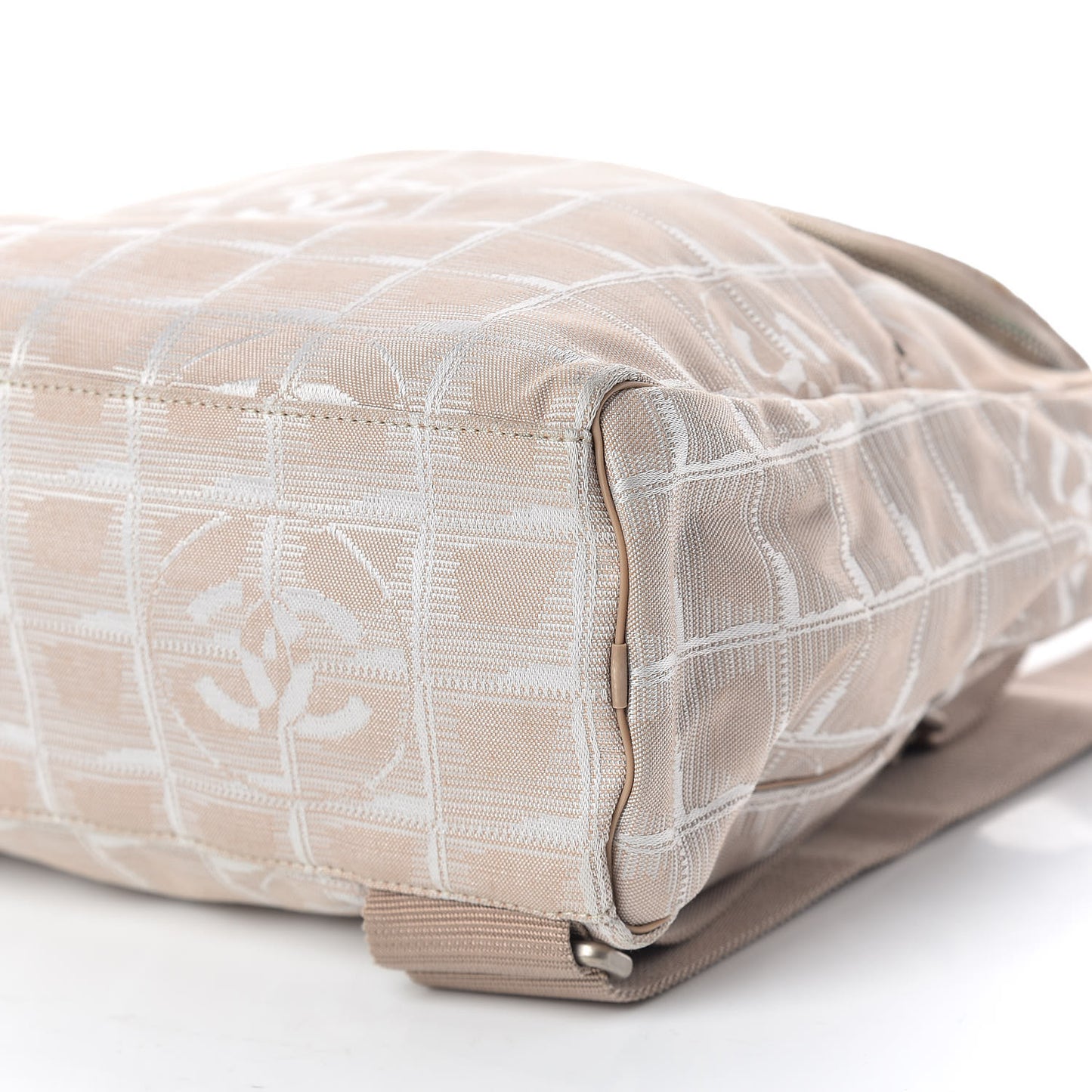 Nylon Travel Backpack Beige