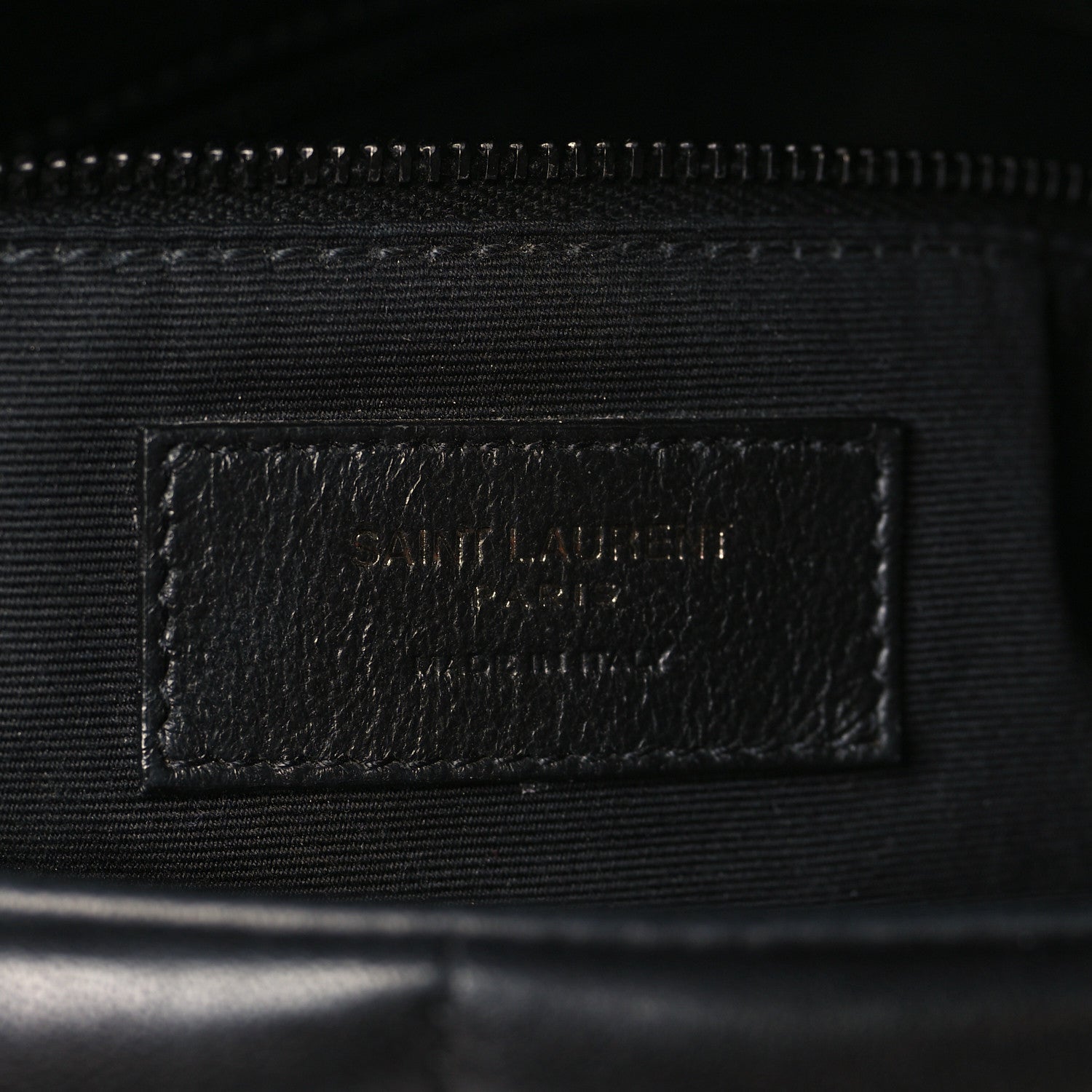 Saint Laurent Lambskin Quilted Monogram Monochrome Small Loulou Puffer Chain Satchel Black 6 of 10
