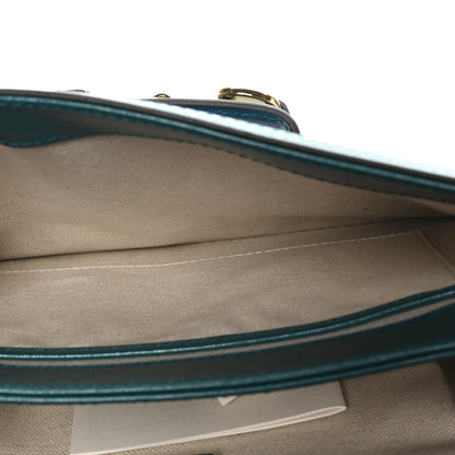 Gucci Azalea Calfskin Horsebit 1955 Shoulder Bag Imperial Blue Pavone 6 of 12