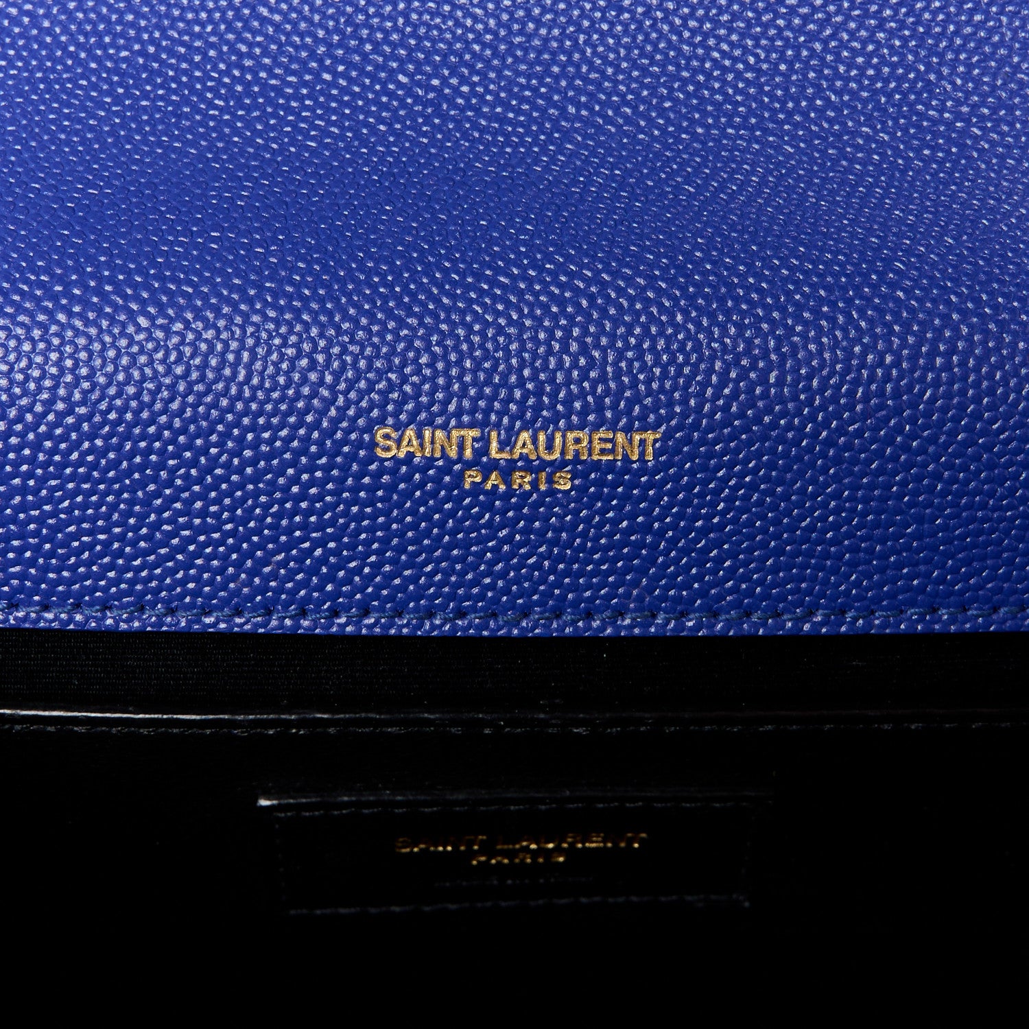 Saint Laurent Grain De Poudre Medium Classic Monogram Kate Satchel Flash Blue 5 of 11
