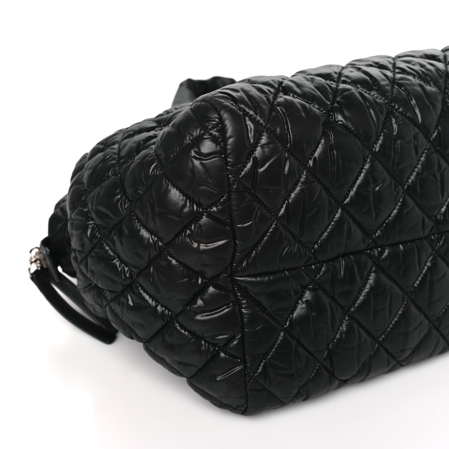 Chanel Nylon Coco Cocoon Bowler Black 9 of 11