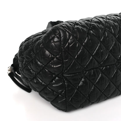 Chanel Nylon Coco Cocoon Bowler Black 9 of 11