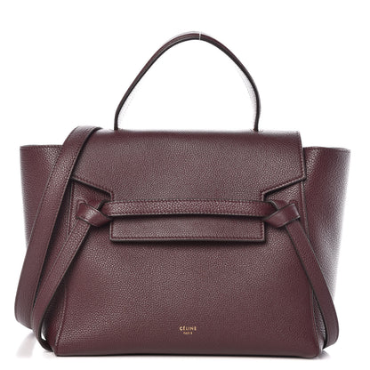 Celine Baby Grained Calfskin Micro Belt Bag Burgundy 1 of 11