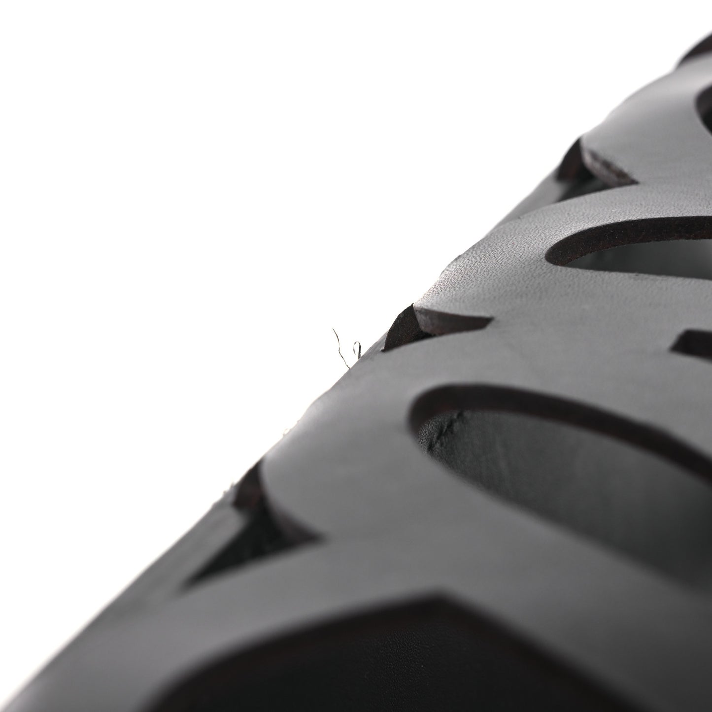 Smooth Calfskin Small Anagram Cutout Tote Black