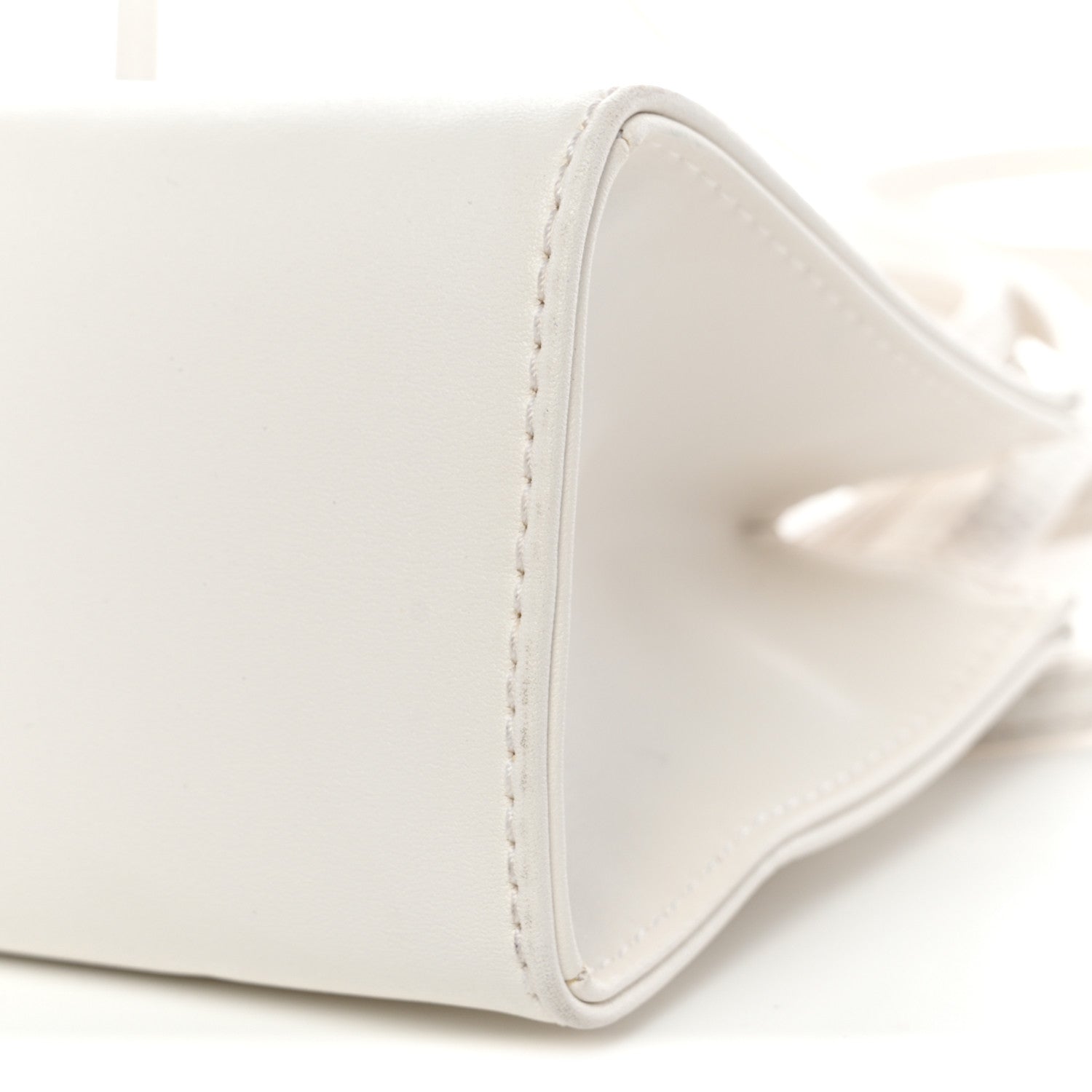 Telfar Vegan Leather Small Shopping Bag White 1828278 – FASHIONPHILE
