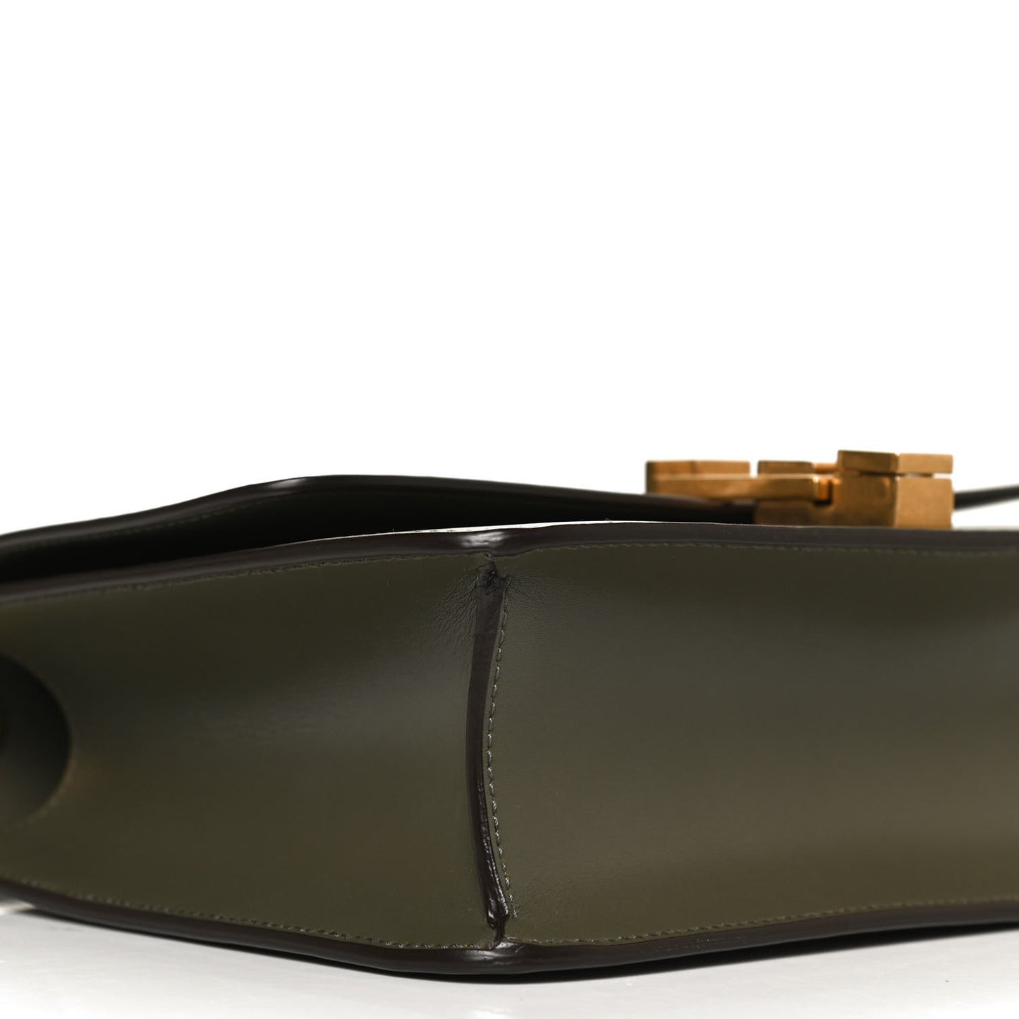 Smooth Calfskin Carre Satchel Green
