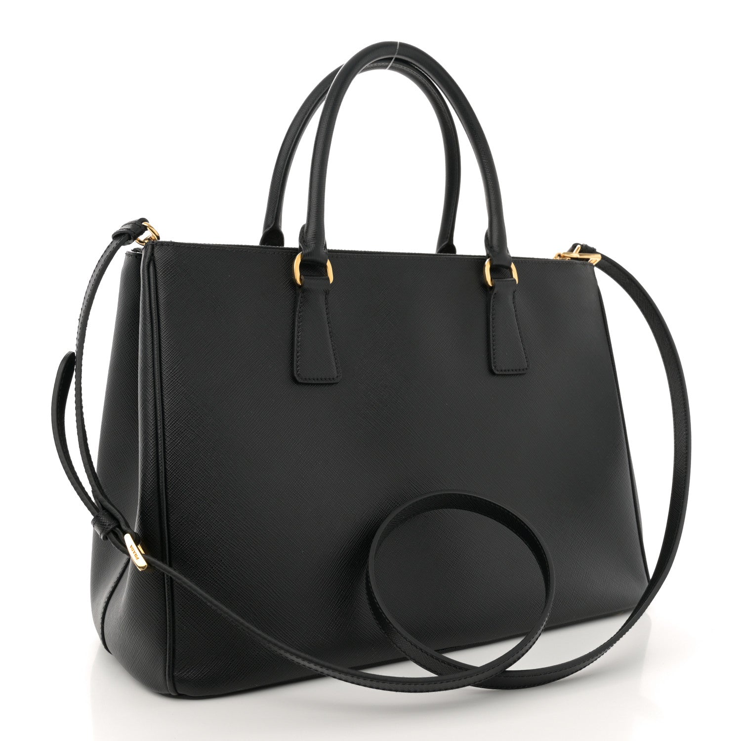 Prada Saffiano Lux Large Galleria Double Zip Tote Black 3 of 16