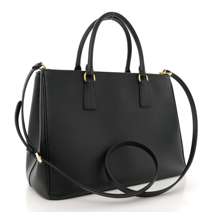 Prada Saffiano Lux Large Galleria Double Zip Tote Black 3 of 16