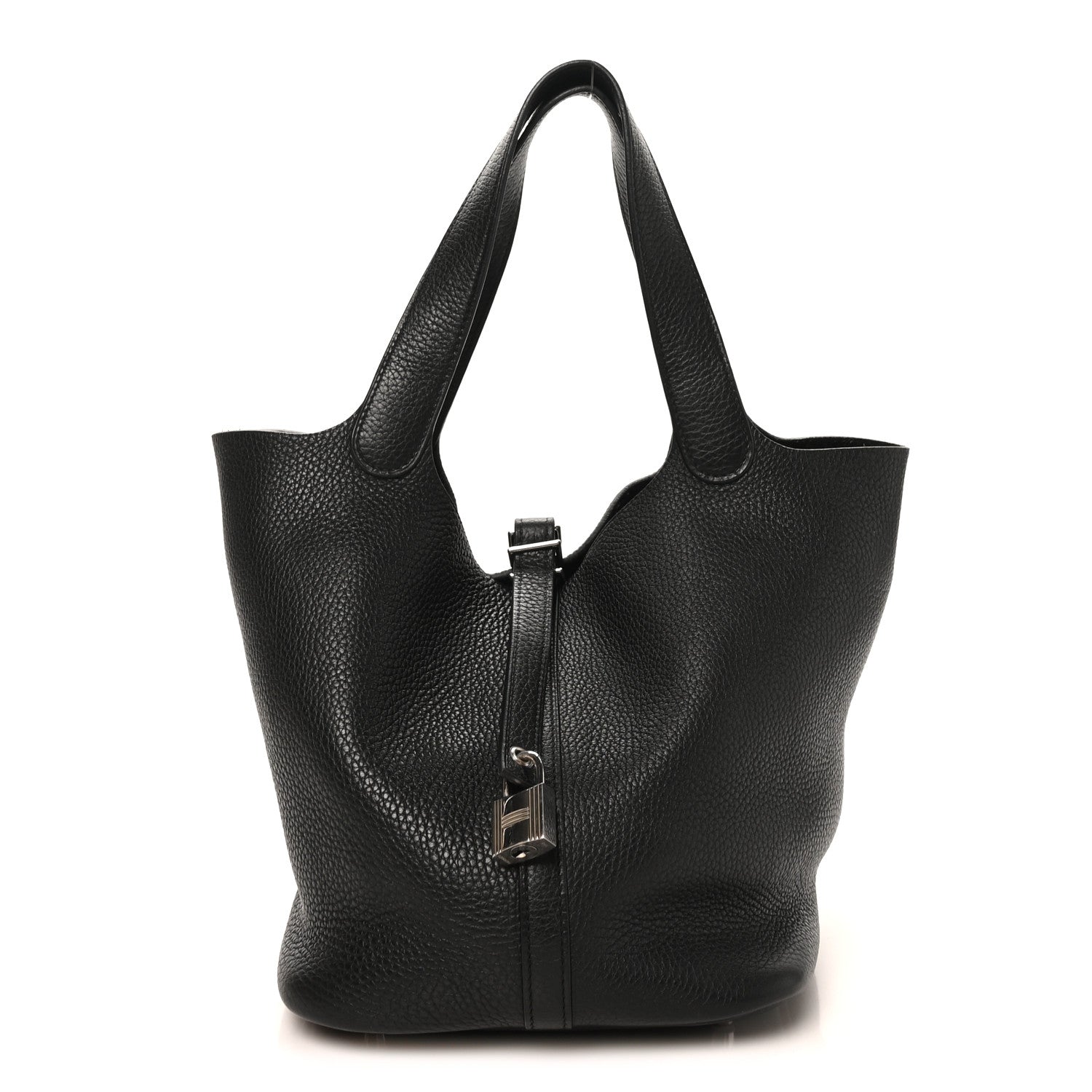 Hermes Taurillon Clemence Picotin Lock 22 MM Black 1 of 10