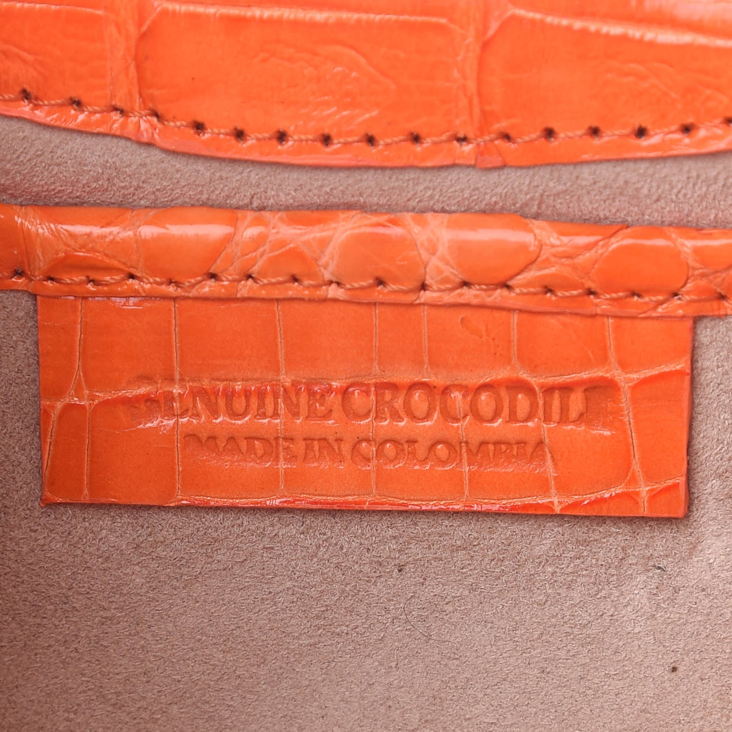Nancy Gonzalez Crocodile Small Regina Top Handle Bag Orange 6 of 14
