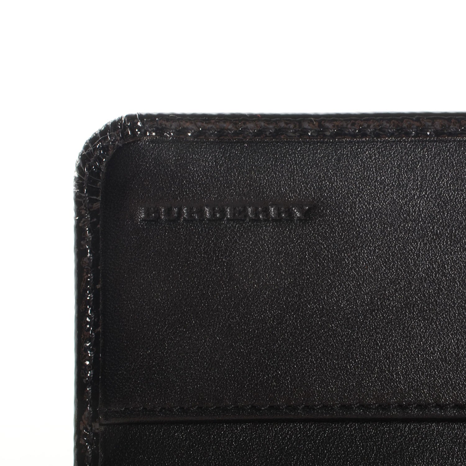 Burberry Patent London Continental Wallet Black 6 of 8