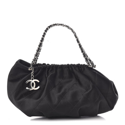Chanel Satin Frame Top CC Small Evening Bag Black 1 of 10