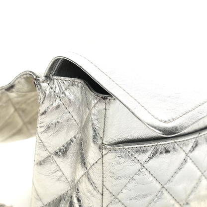 Chanel Metallic Aged Calfskin Quilted 2.55 Reissue 227 Flap Silver 14 of 20