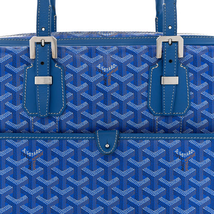 Goyard Goyardine Ambassade PM Briefcase Sky Blue 7 of 10