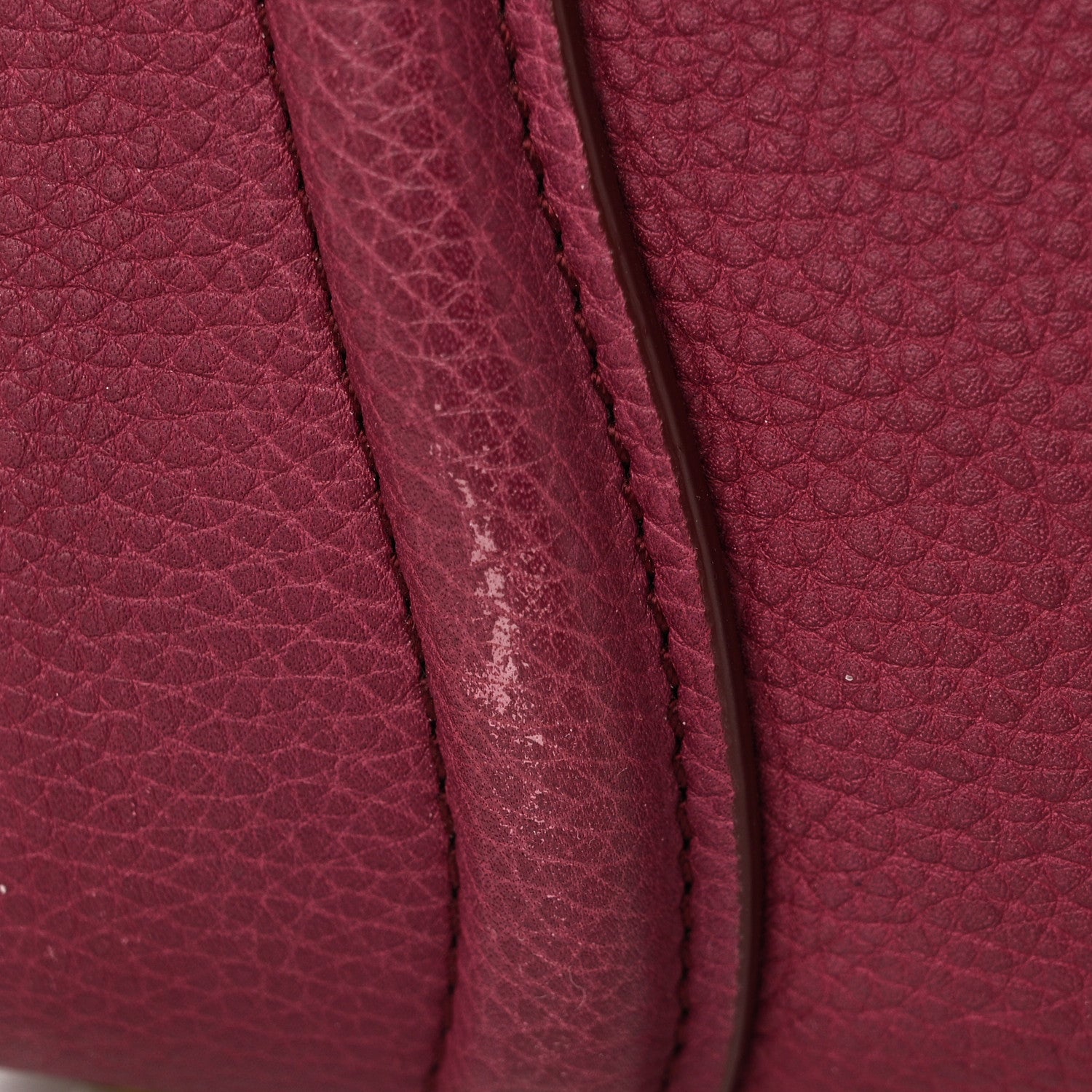 Celine Drummed Calfskin Micro Luggage Plum 10 of 11