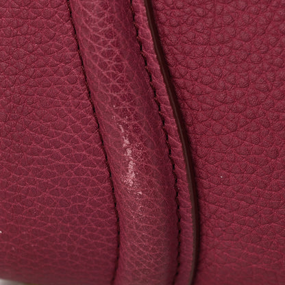 Celine Drummed Calfskin Micro Luggage Plum 10 of 11