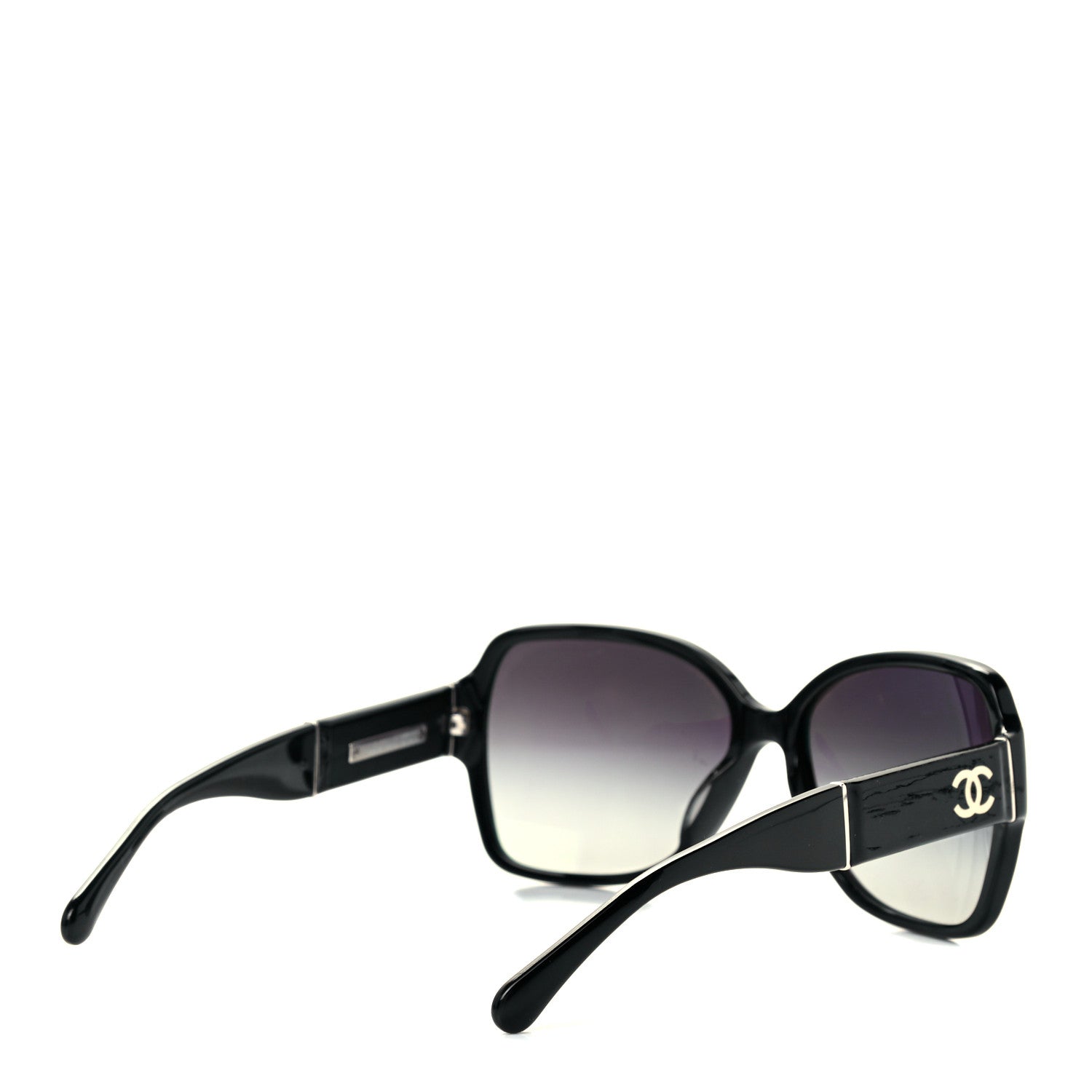 Chanel Acetate Square Summer CC Sunglasses 5230-Q-A Black 4 of 9