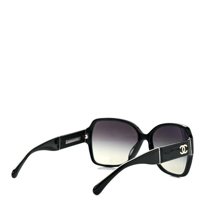 Chanel Acetate Square Summer CC Sunglasses 5230-Q-A Black 4 of 9