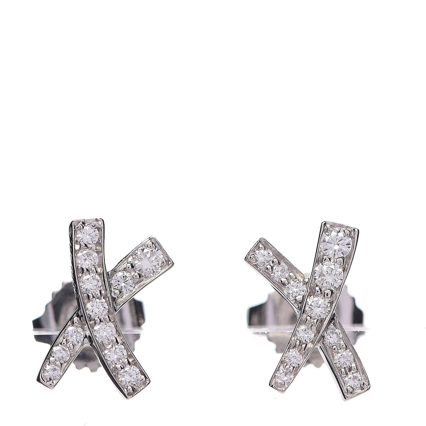 Platinum Diamond Paloma Picasso X Kiss Earrings