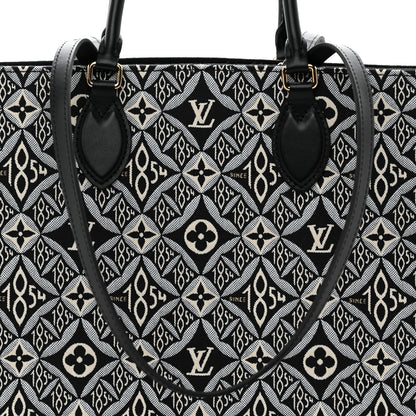 Louis Vuitton Jacquard Since 1854 Onthego GM Grey 7 of 9