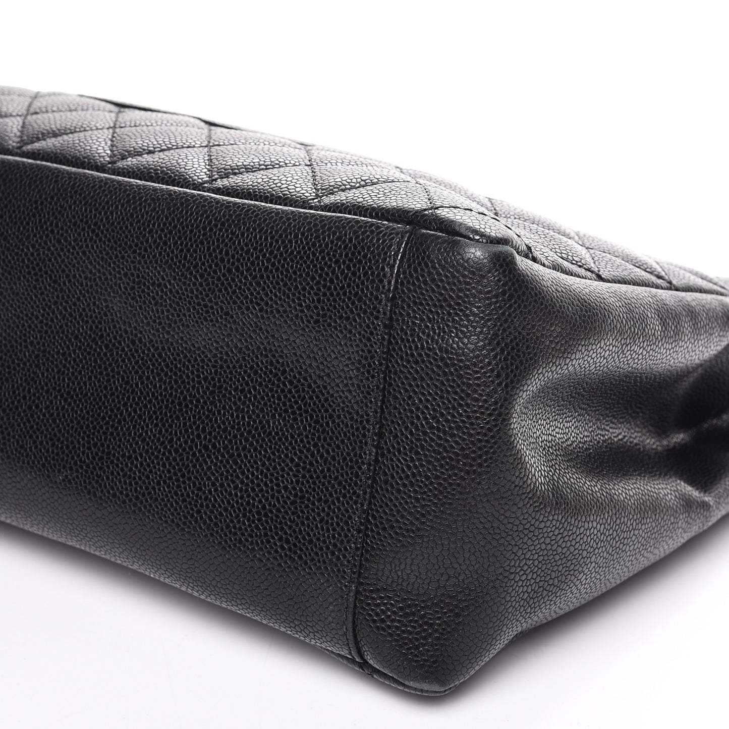 Caviar Quilted Grand Shopping Tote GST Black