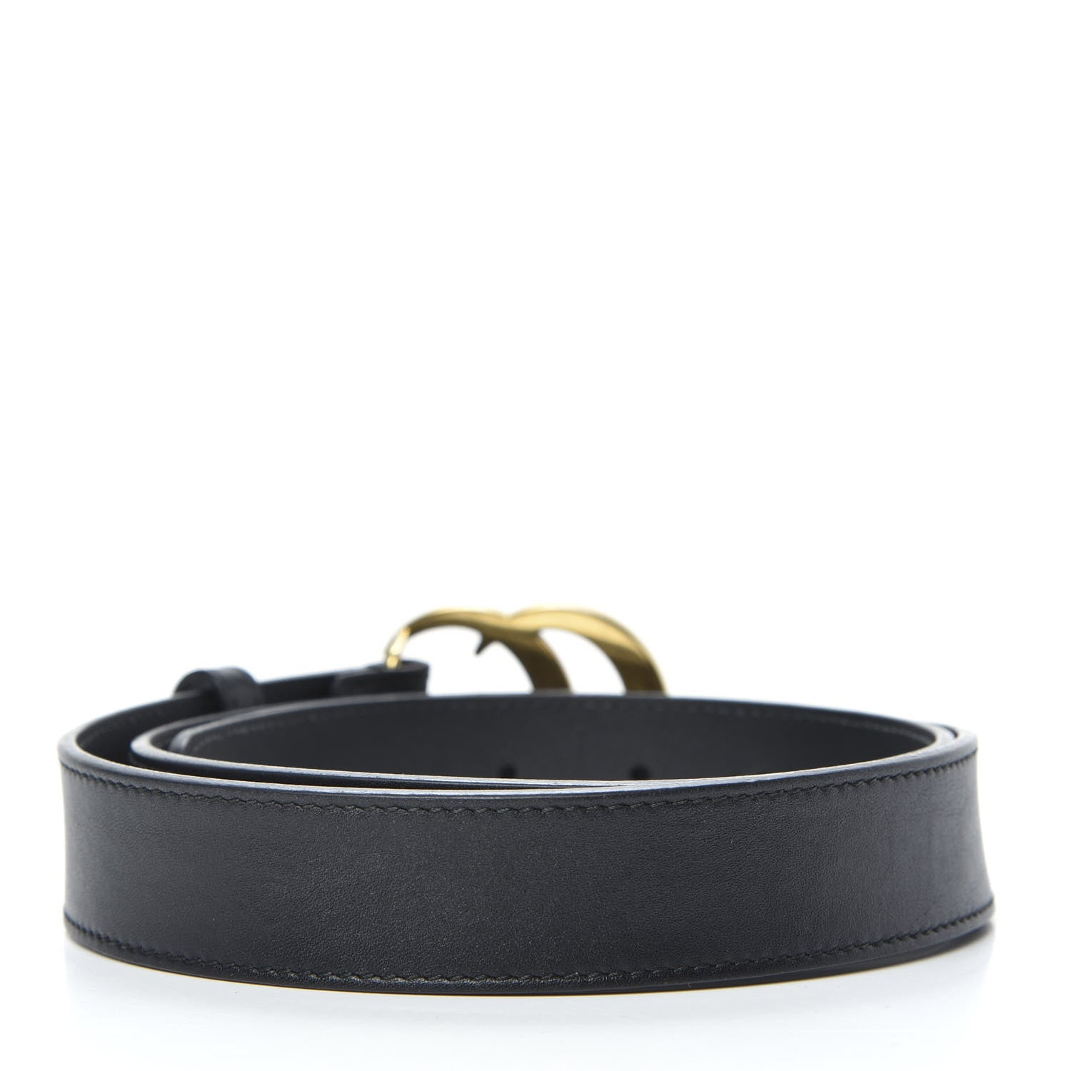 Gucci Calfskin Double G 30mm Belt 85 34 Black 2 of 6