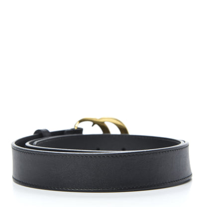 Gucci Calfskin Double G 30mm Belt 85 34 Black 2 of 6