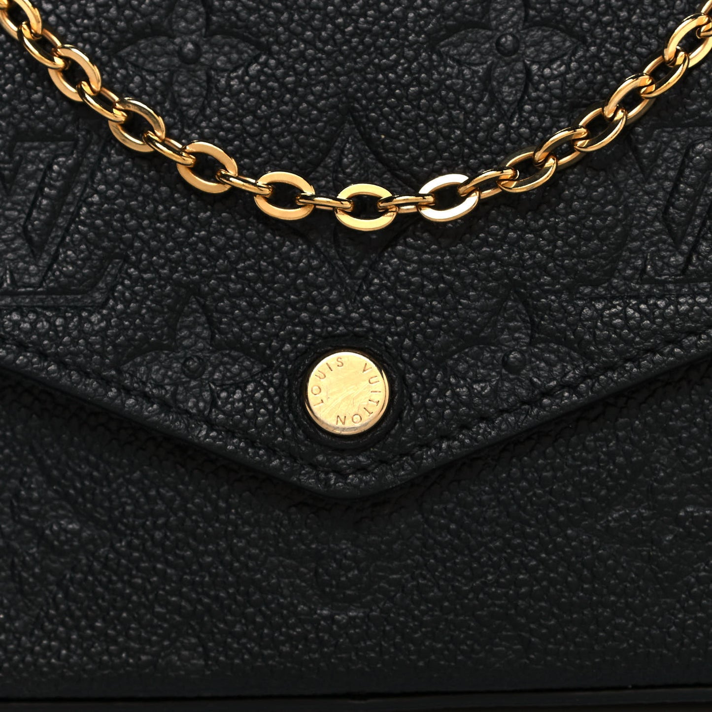 Empreinte Pochette Felicie Chain Wallet Black