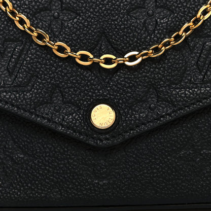 Louis Vuitton Empreinte Pochette Felicie Chain Wallet Black 7 of 13