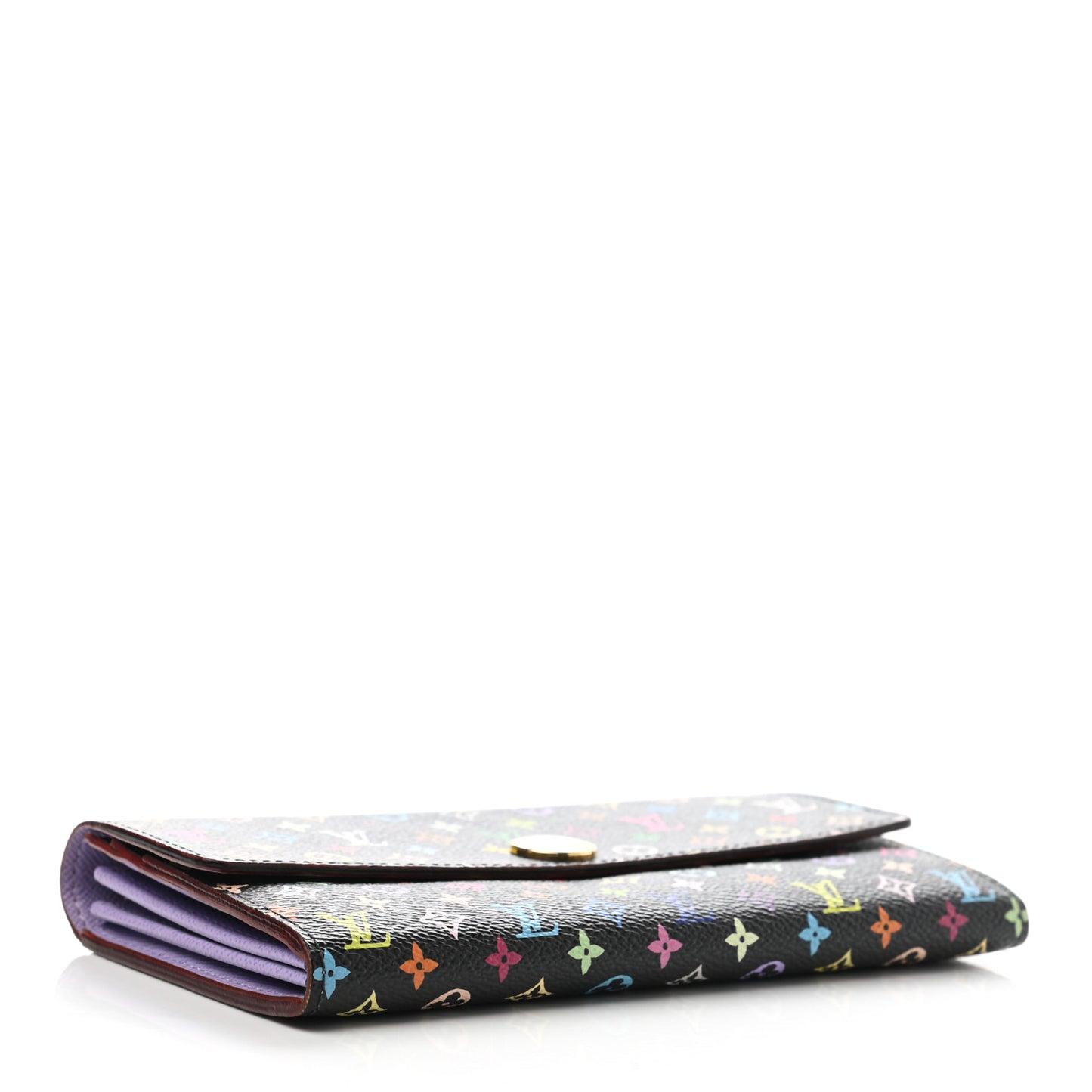 Monogram Multicolor Sarah Wallet Black Violet