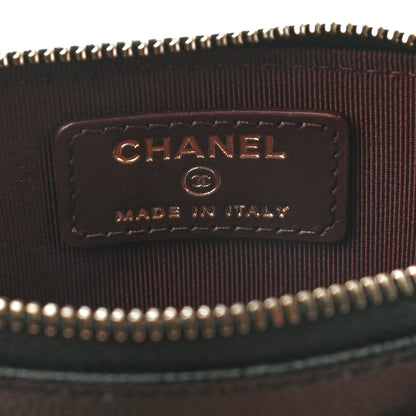 Chanel Caviar Quilted Zip Card Holder Wallet Black 6 of 7