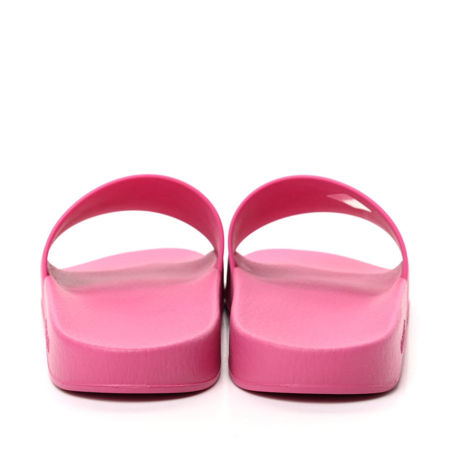 Rubber Logo Stamped Mens Slide Sandals 9 Fuchsia