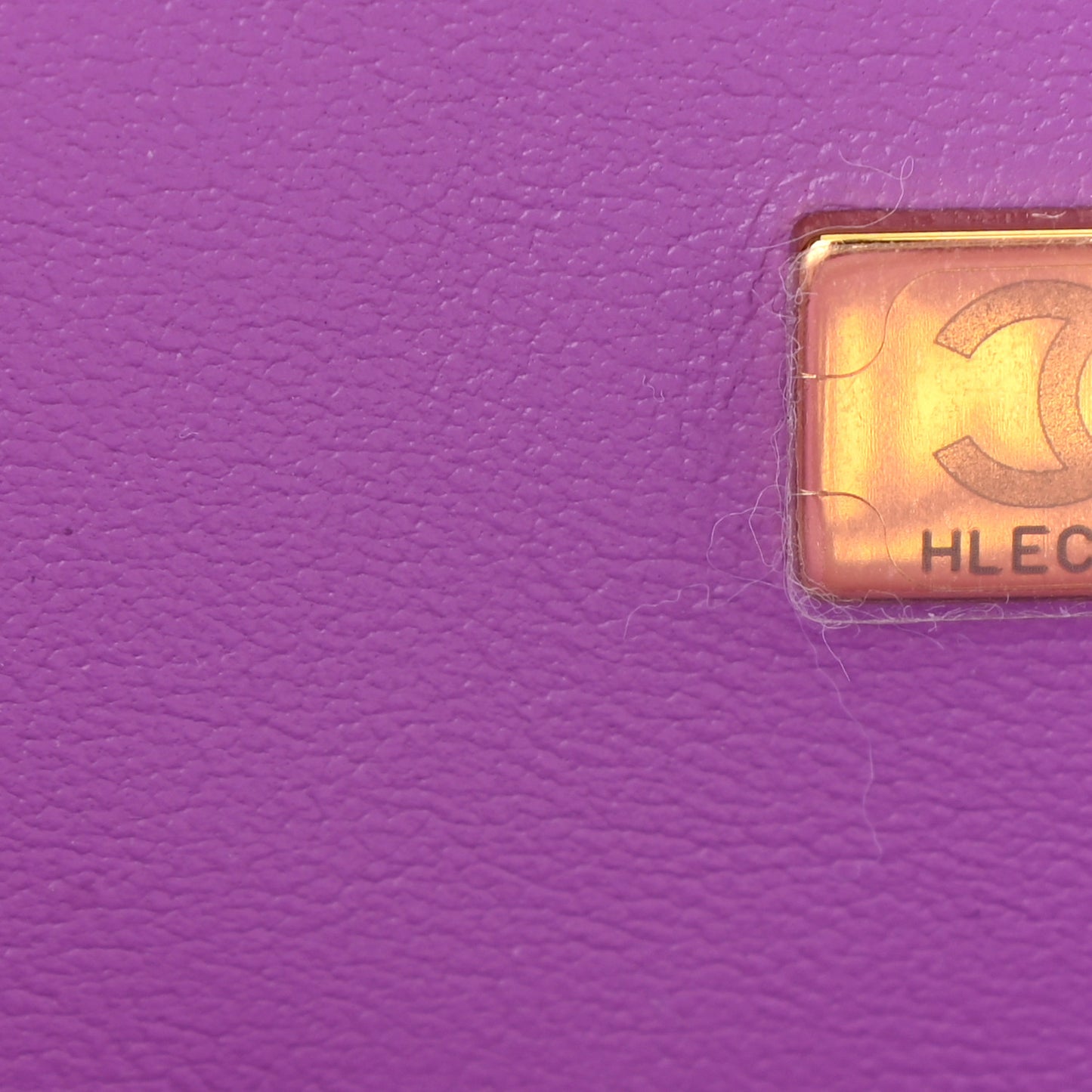 Lambskin Quilted CC In Love Heart Bag Purple
