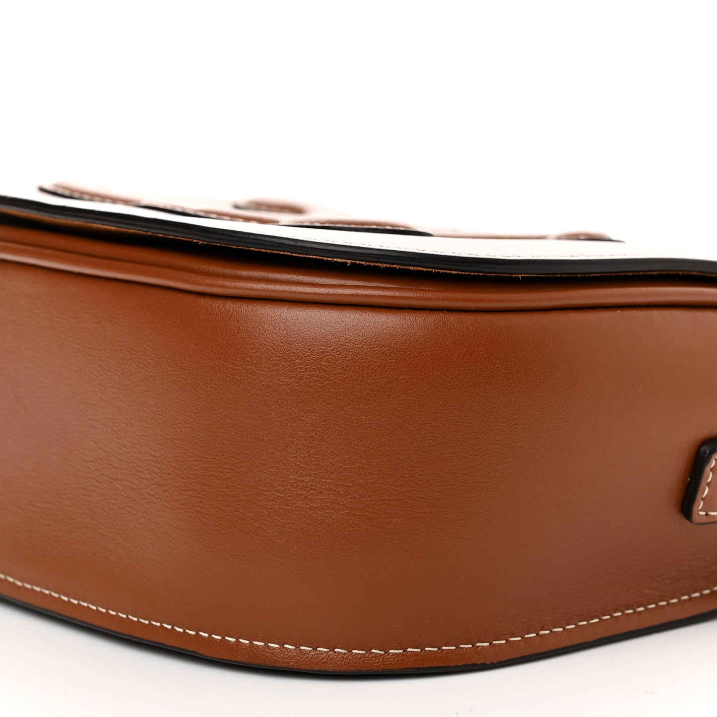 Smooth Calfskin Cuir Triomphe Folco Crossbody Bag Tan