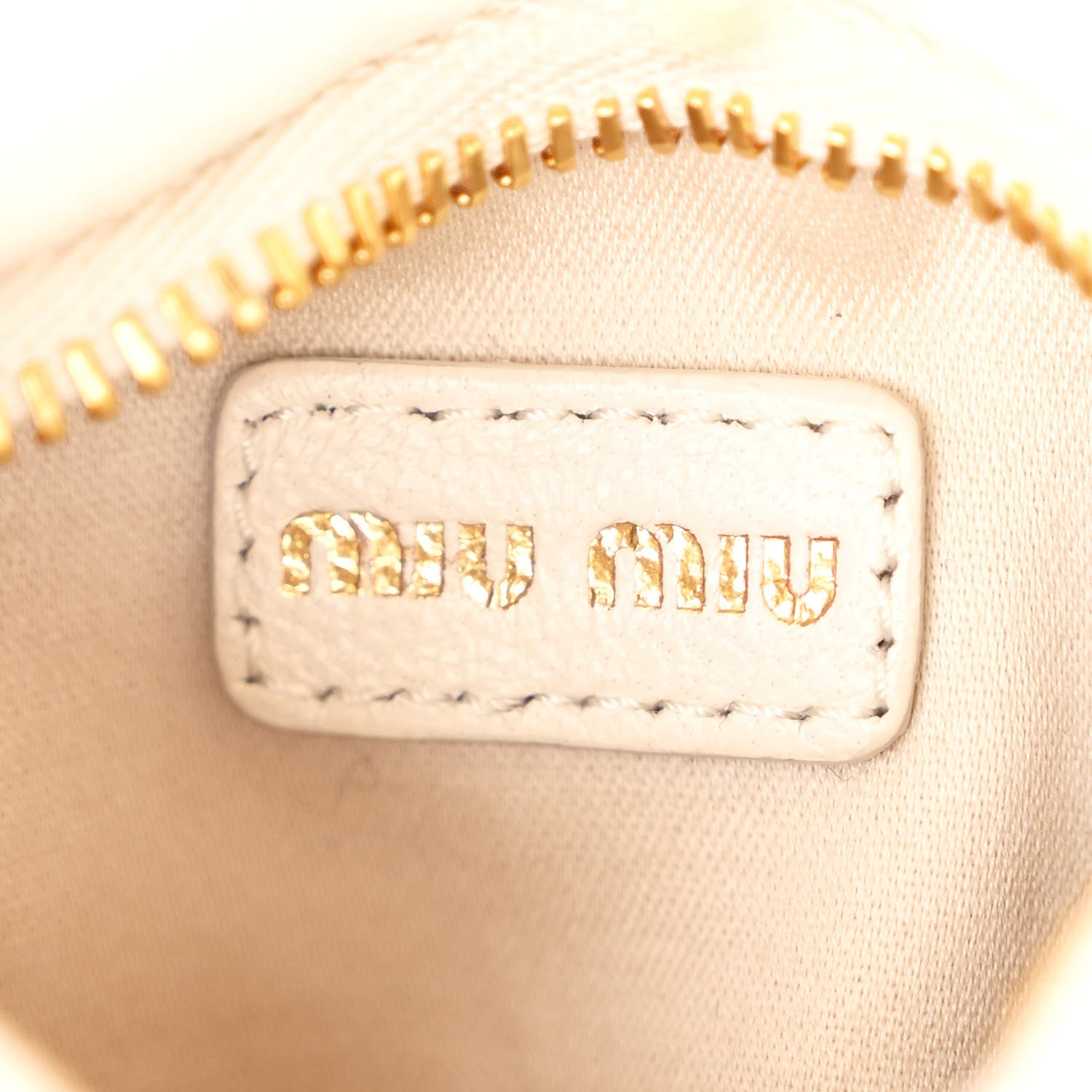 Miu Miu Nappa Matelasse Micro Wander Hobo White 5 of 11