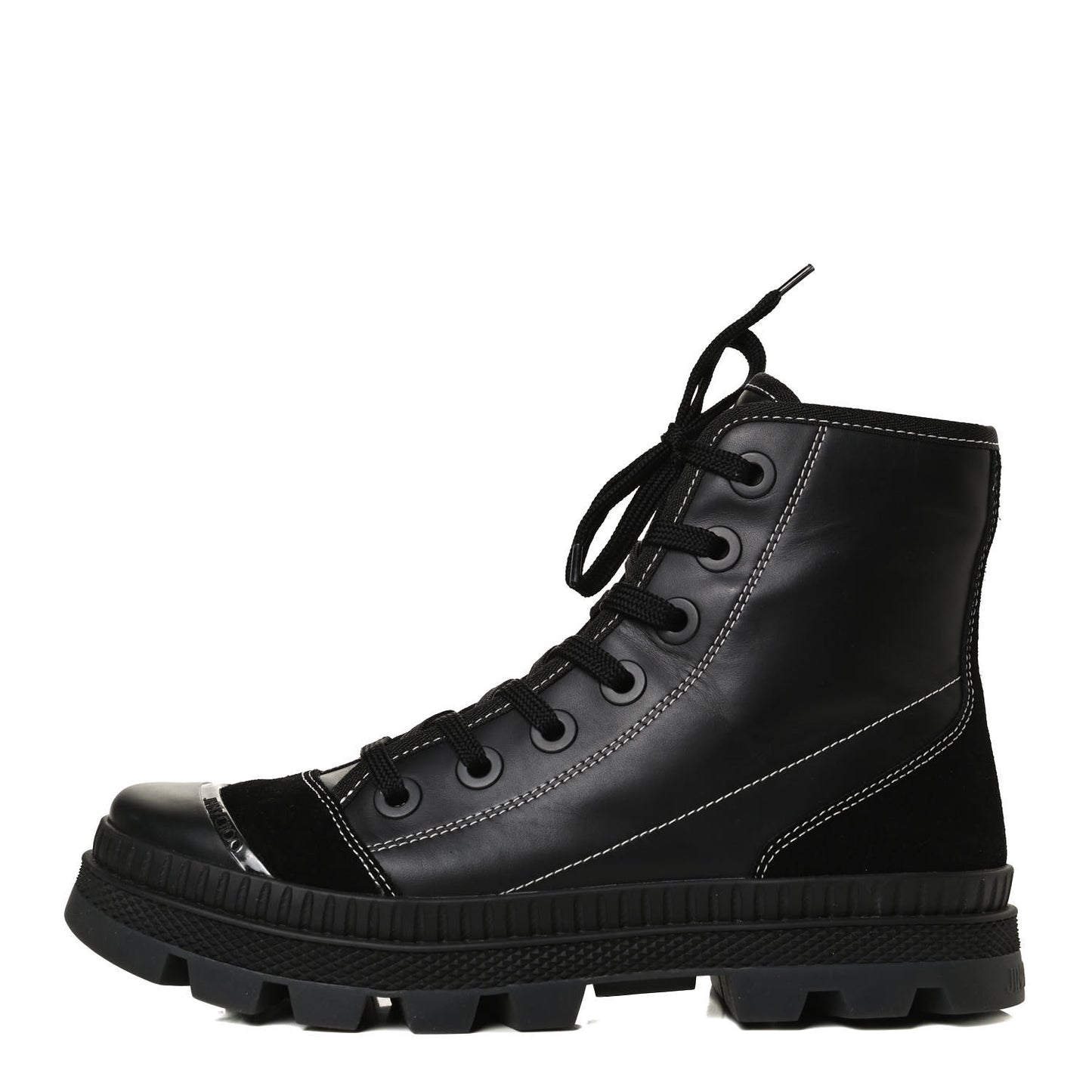 Nappa Crosta Suede Nord Combat Boots 40 Black