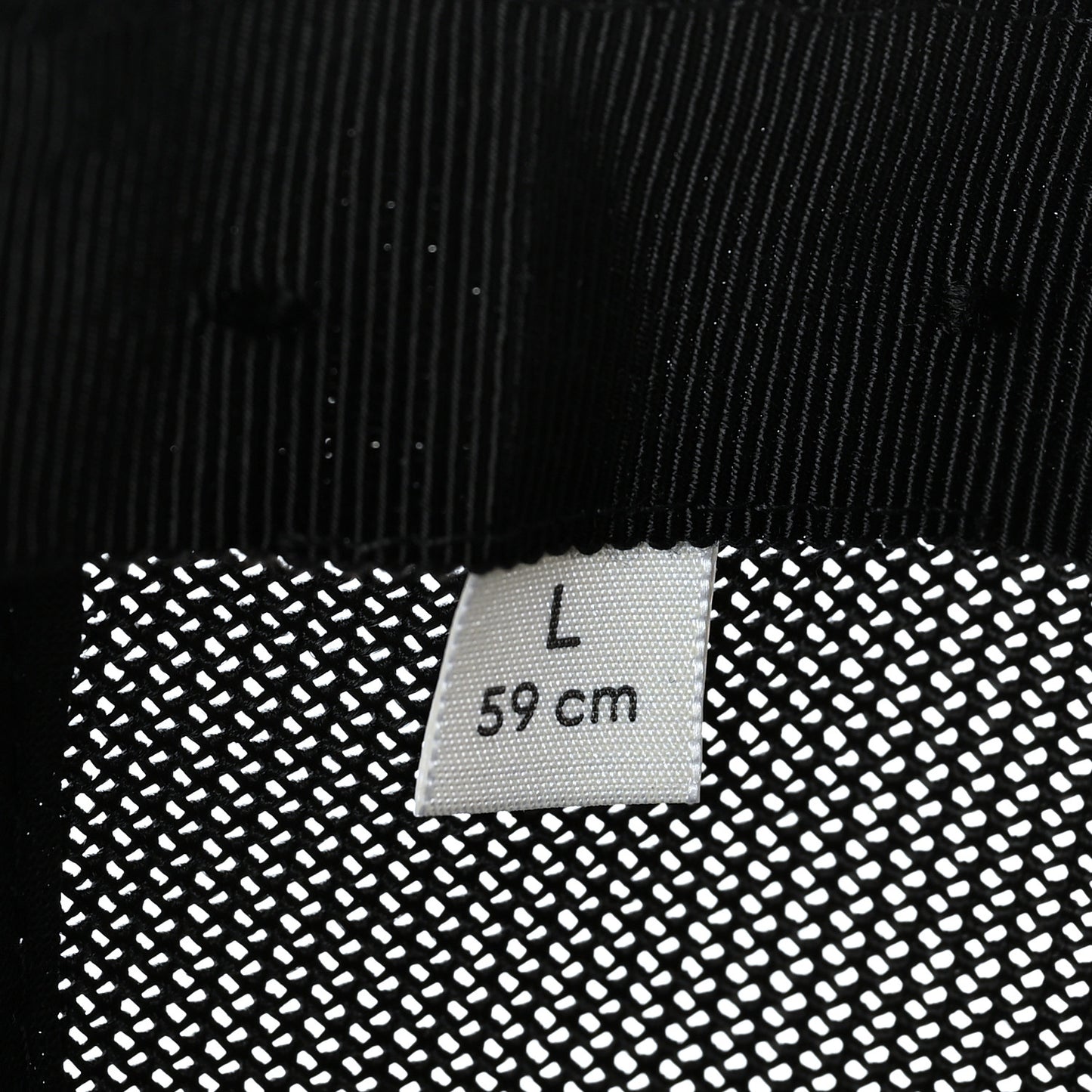 Nylon Monogram Baseball Hat L Black