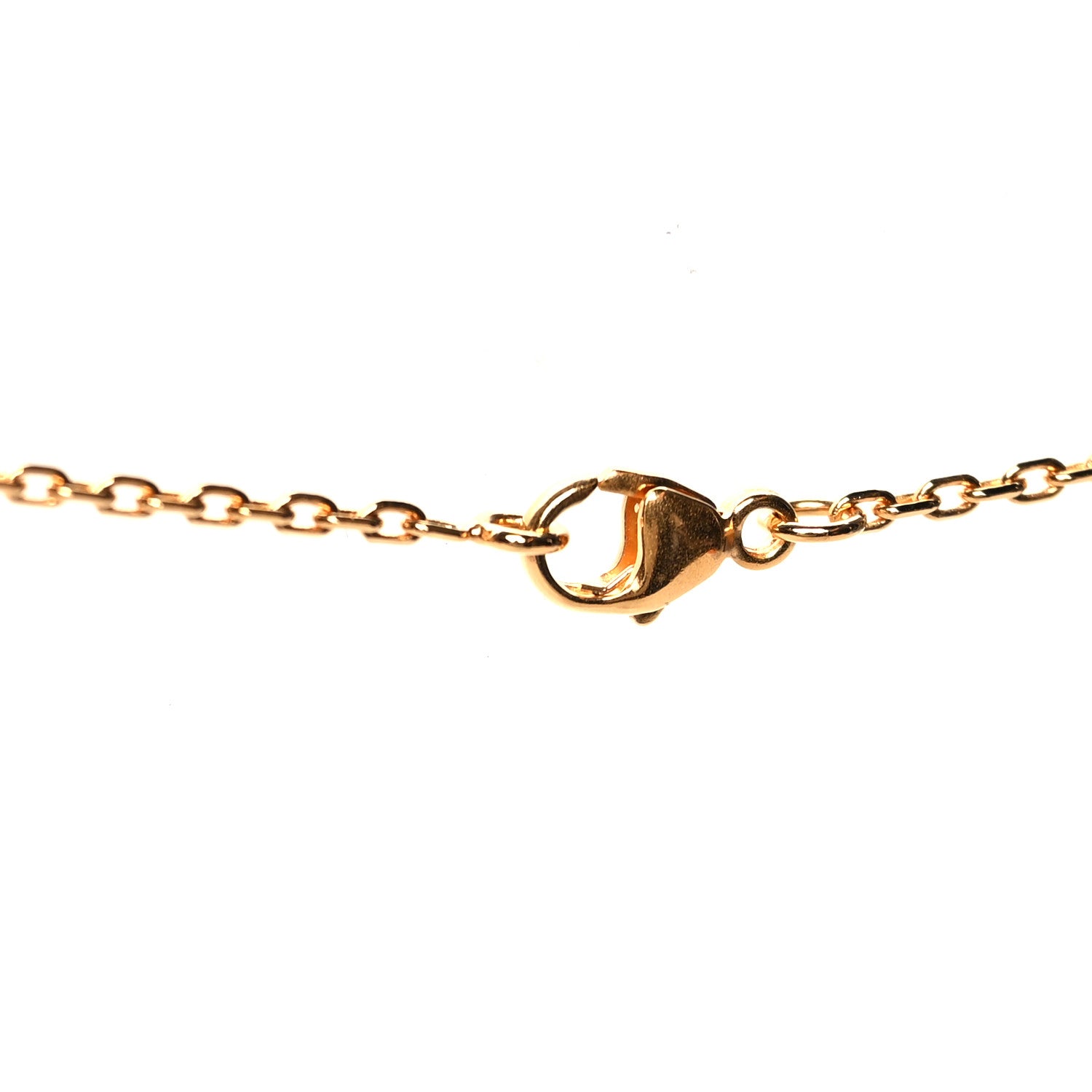 Hermes Lacquered Gold Mini Pop H Pendant Necklace Orange 4 of 4