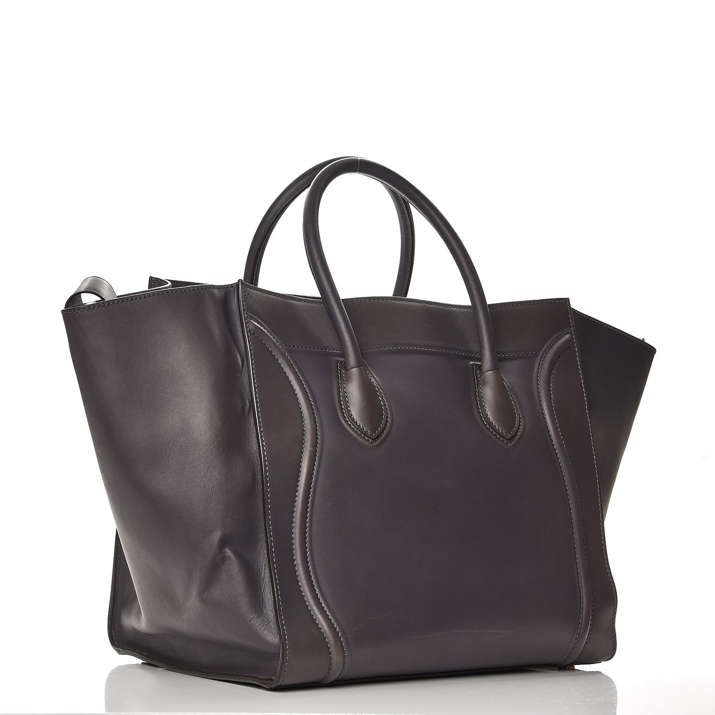 Natural Calfskin Large Phantom Luggage Grey