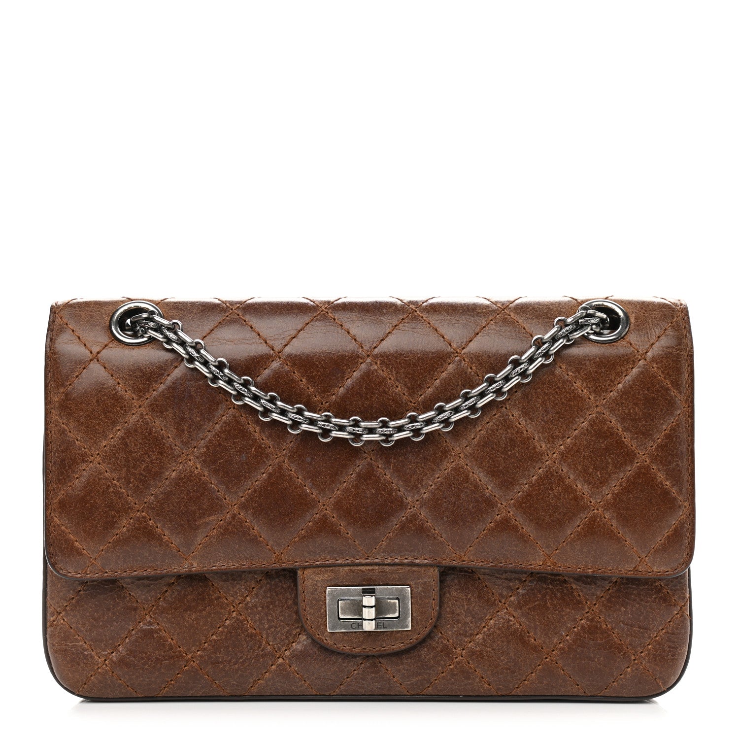 Chanel Aged Calfskin Quilted 2.55 Reissue 225 Flap Brown 1 of 15