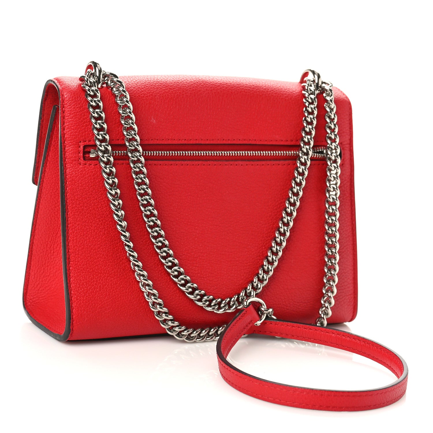 Louis Vuitton Soft Calfskin My Lockme Chain Bag BB Poppy 2 of 8