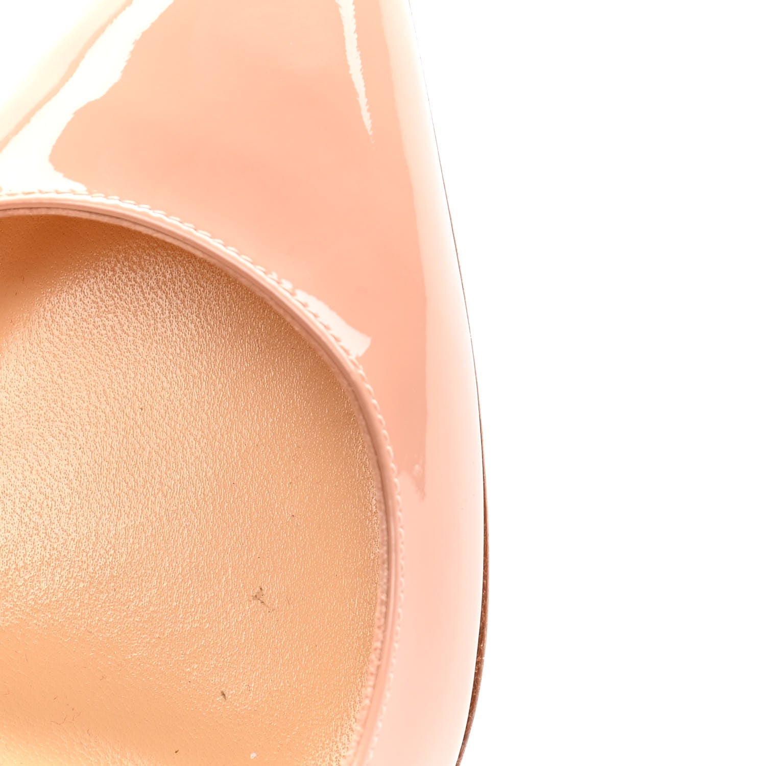 Christian Louboutin Patent Pigalle Follies 85 Pumps 38 Nude 10 of 10