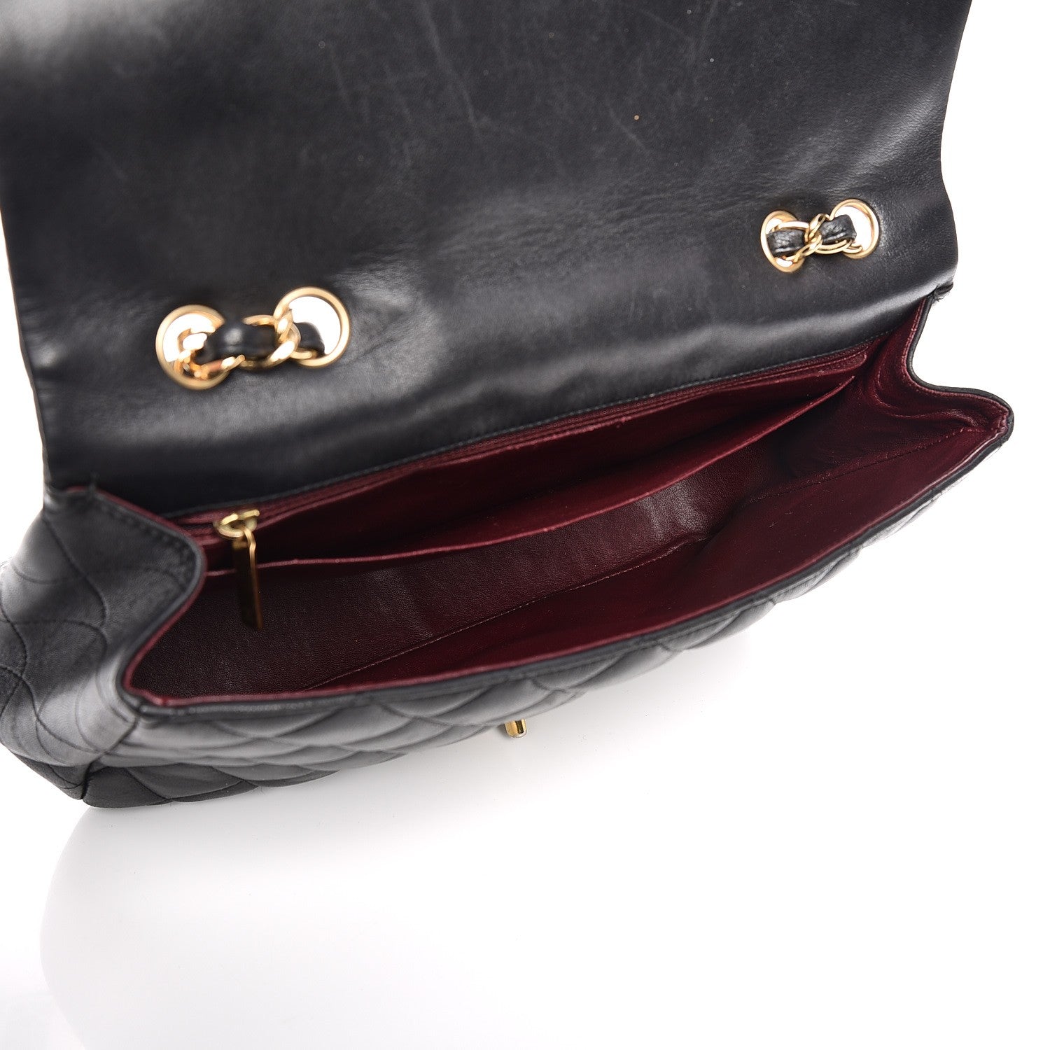 Chanel Lambskin Quilted Jumbo Single Flap Black 5 of 15